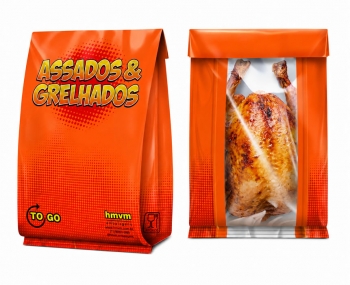 Orçamento: Saco Térmico HMVM para Assados e Grelhados To Go - Opção visor reto