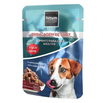 Embalagem Laminada de Ração Umida para Cães